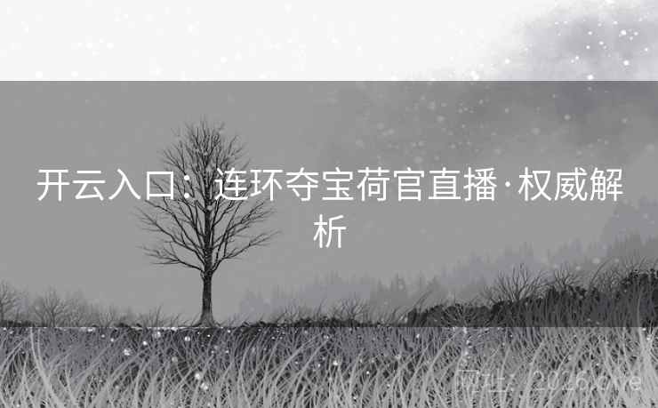 开云入口:连环夺宝荷官直播·权威解析 第2张 开云入口:连环夺宝荷官直播·权威解析 第2张