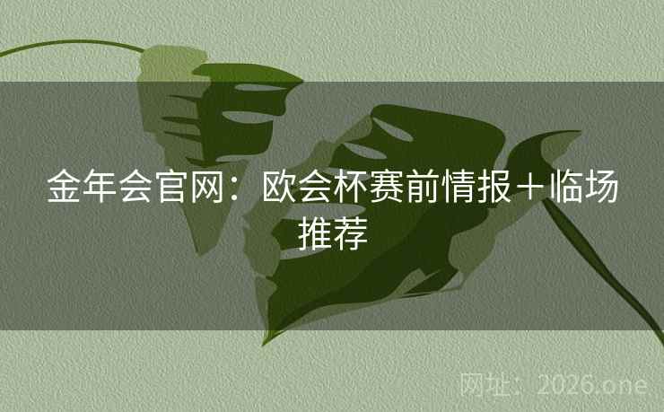 金年会官网：欧会杯赛前情报＋临场推荐  第2张